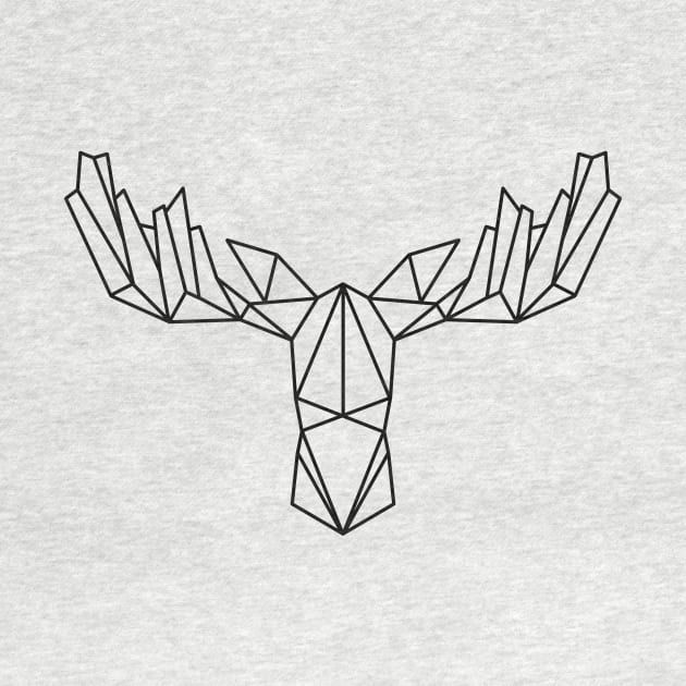 Geometric moose by RosanneCreates